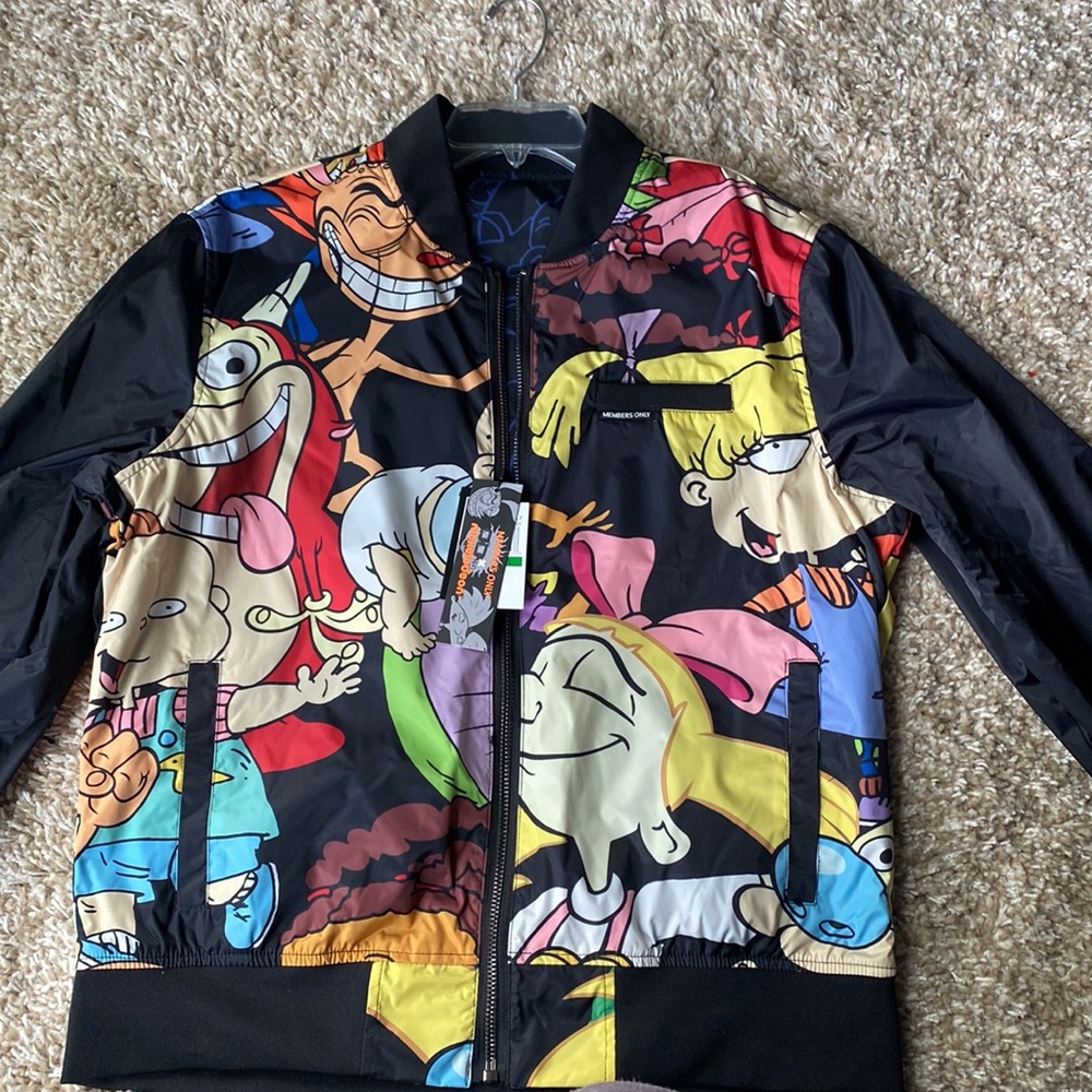 Limited Edition Members Only x Nickelodeon Rugrats Bomber Jacket - Picture 2 of 5